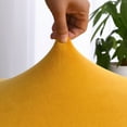 thumbnail image 2 of Velvet Wingback Chair Slipcover,Stretch Dining Room Chair Covers Removable Washable Anti-Dust Soft Armchair Protector for Living Room Bedroom Banquet Decor-4 Pcs-yellow, 2 of 8