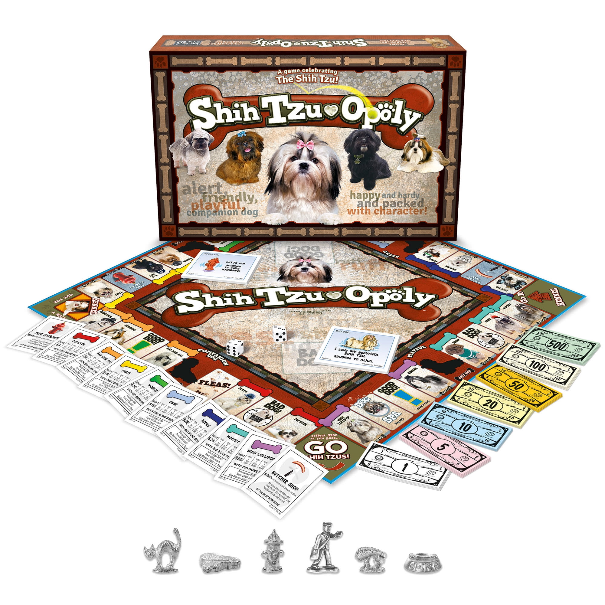 Late For The Sky: Shih-tzu-Opoly - Dog Themed Family Board Game, Opoly-Style Game Night, Traditional Play Or 1 Hr Version, Ages 8+, 2-6 Players