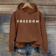 thumbnail image 2 of Freedom Hoodie Women Classic Plus Size Patriotic Pullover Hoodies Athletic Sweatshirt Sports Outdoor Activities Casual Comfort Fit Daily Wear, 2 of 3