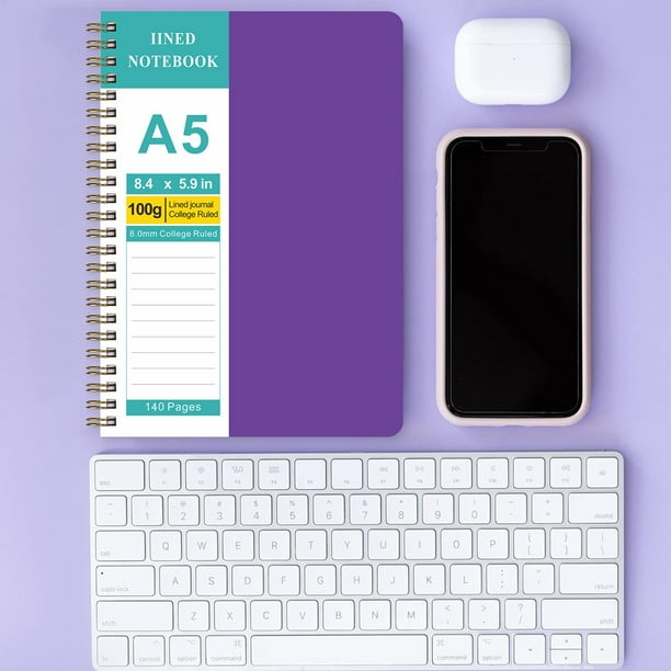 The A5 Horizontal Line Notebook Is Pink|Notebook 5 Pieces