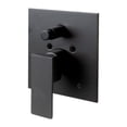 thumbnail image 1 of ALFI AB5601-BM Shower Valve with Square Lever Handle & Diverter, Black Matte, 1 of 1
