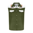 thumbnail image 5 of GERsome Men's Sleeveless Shirts Button Up Tank Tops Color Block Beach T Shirt Vest with Pockets S-3XL, 5 of 5