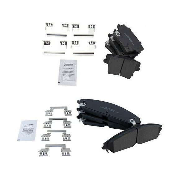Brake Pad Set - Compatible with 2005 - 2019 Chrysler 300 2006 2007 2008 2009 2010 2011 2012 2013 2014 2015 2016 2017 2018