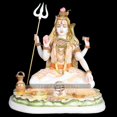 thumbnail image 2 of Shiva Statue, Large 13 inches Shiv Murti, Multicolor Mahadev Shankar Sculpture, Marble Shiv Bholenath Figurine, Hindu Religious God Deity, Big Neelkanth Idol, Perfect Home Temple Housewarming Gifts, 2 of 6