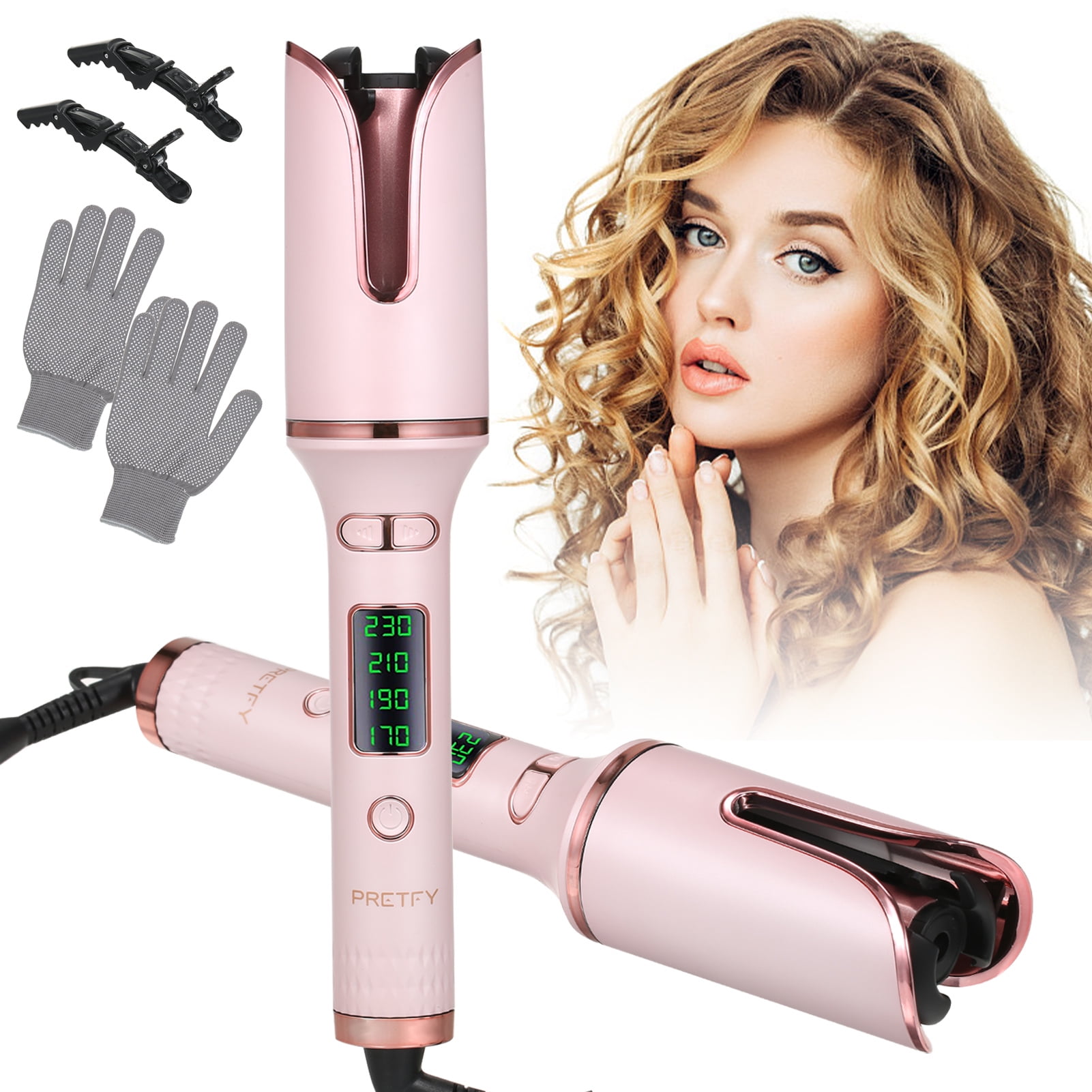 Pretfy Automatic Hair Curler, Professional AntiTangle Automatic