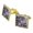 Gold, variant on Trees Forest Woods Outdoors Camping Pattern Square Cufflink Set - Silver or Gold