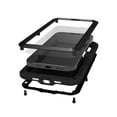 thumbnail image 2 of Military Rugged Case for iPhone 16 Pro, with Tempered Glass Screen Protector, Shockproof Dustproof Scratch Proof Hybrid Metal and Silicone Gel Heavy Duty Full Body Cover,Black, 2 of 9