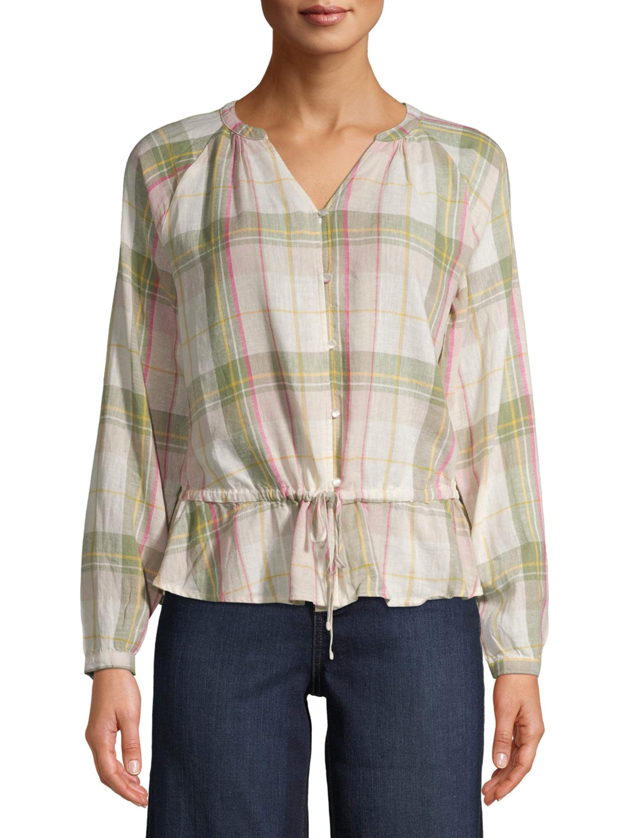 time and tru peplum top