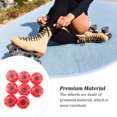 thumbnail image 3 of Sonducket Reemplazo de ruedas de patines de 8 piezas, componente modificado, accesorios de actualización universales, ruedas de patines, Ropa Deportiva, Zapatos Iluminación roja, 3 of 6