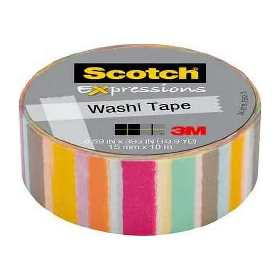 Scotch Expressions 0.59"x393" Blurred Lines Washi Tape