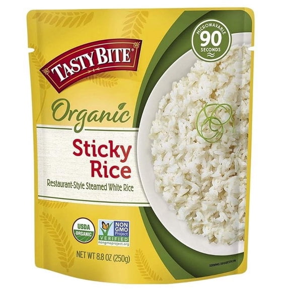 Tasty Bite Organic Sticky Rice - 8.8 oz Pack of 4