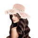 thumbnail image 4 of Sombrero de paja de verano para niña: gorra de playa de ala ancha transpirable con correa ajustable, sombrero de pescador para niñas para protegerse del sol., 4 of 7