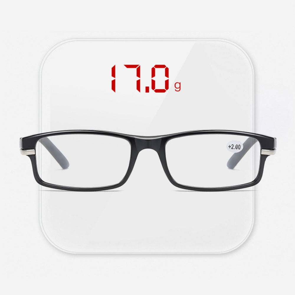 3 Pairs of Retro Lightweight Presbyopic Glasses +3.00, Spring Hinge Rectangular Black Reading Glasses 3.00 for men and women