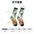 thumbnail image 3 of Honeii Seashell On The Beach Print Adult Socks,Crew Socks,Casual Calf Socks,Daily Wear Socks for Men & Women, Perfect for Sports, Casual and Everyday Use, 3 of 6