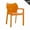 Orange, variant on Compamia ISP028-WHI Diva Stackable Armchair - White- set of 2
