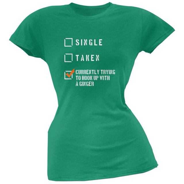T-Shirt Doux Juniors Vert Gingembre avec Crochets