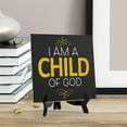 thumbnail image 4 of I Am A Child Of God 5"x 5" Square Table Sign With Acrylic Easel | Religious Home & Office Decor, 4 of 8