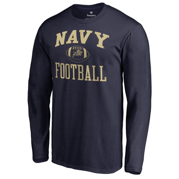 Men's Navy Navy Midshipmen First Sprint Long Sleeve T-Shirt