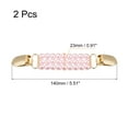 thumbnail image 2 of Unique Bargains 2 Pack Sweater Clips Cardigan Collar Clips Faux Pearl Dress Clips Back Cinch Clips for Women(Pink), 2 of 6