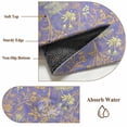 thumbnail image 5 of Abstract Flowers Large Area Rugs 6x9 ft Orange Yellow Dandelion Lavender Floral Plant Leaf Purple Washable Rug Non Slip Indoor Carpet Absorbent Floor Mat for Living Room Bedroom Dining Room, 5 of 9