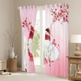 thumbnail image 3 of Homewish Kawaii Ballet Princess Black Out Curtains, Pink Cherry Blossoms Curtains Pack of 2 (42x63 Each), Chic Watercolor Artwork Bedroom Curtains, Blackout Curtains Decor, 3 of 6