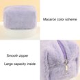 thumbnail image 3 of Bolsa de maquillaje Apuakthei, bolsas de cosméticos de felpa, linda bolsa de almacenamiento suave con cremallera para artículos de tocador de viaje para suministros de oficina, cosméticos,, 3 of 5