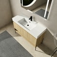 thumbnail image 3 of 48" Bathroom Vanity In Oak With Resin Sink & Modern Storage - Hygienic Basin, Floor Protection, Design, 3 of 7