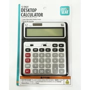 Pen+Gear 12 Digit Large Display Desktop Calculator, Gray, Office, Elementary school, middle school