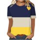thumbnail image 1 of Camisetas Casuales de Manga Corta con Cuello de Tripulación Impresa de San Valentín Tee Gráfica Ligera Top 95% Poliéster 5% Elastano para el Uso Diario, Camiseta de Moda Cómoda, 1 of 8