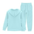 thumbnail image 6 of 9-10 Years Girls Clothes Size 6/7 Outfits Fall Kids Two Piece Outfits Girls Girls Clothes Long Sleeve Stylish Top Hoodies and Floral Pants 2 Piece Fall Outfits Clothing Set, 6 of 9