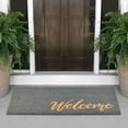 thumbnail image 2 of mDesign Welcome Doormat with Decorative Script - 36" x 22" - Natural/Gray, 2 of 6