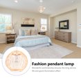 thumbnail image 2 of WHAMVOX 1Pcs Japanese Pendant Lantern Wood Light Brown for Bedroom Lighting, 2 of 8