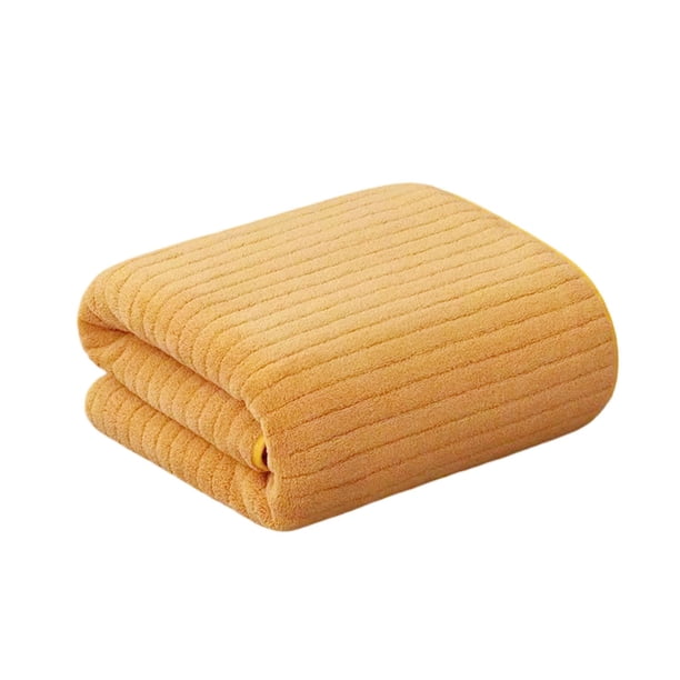 Toalla de baño de terciopelo para uso diario de adultos, toalla de cabello seca súper absorbente, toalla de playa con estampado de rayas para el hogar, la piscina y el gimnasio.