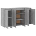 thumbnail image 5 of vidaXL Sideboard Grey Sonoma 120x41x75 cm Engineered Wood, 5 of 5