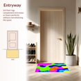 thumbnail image 3 of ODIKA 4'x6' Machine Washable Non-Slip Area Rug, Groovy Hand Shaped Abstract Bath High Traffic Rug, Pink, 148839, 3 of 7
