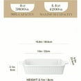 thumbnail image 2 of pupikeji 4.4 QT Baking Dish, 9x13 Large Casserole Dish for Oven, Ceramic Baking Pan, Rectangular Lasagna Pan Deep with Handles for Baking, Durable Microwave Oven Safe,, 2 of 9