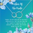 thumbnail image 2 of Mother of the Bride Mother's Day Gift, Jewelry Gift for Mother in Law, Necklace Card Gift Set, Gift for Mom, Gift for Her, Jewelry for Mom, Thank you Gift [Silver Infinity Ring,Blue-Green Gradient], 2 of 6