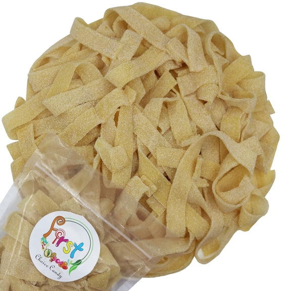 FirstChoiceCandy Sour Mango Flavor Gummy Candy Belts , long, Flat, Chewy - 2 Pound