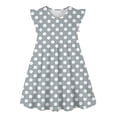thumbnail image 4 of Wdgfv Robe Vintage pour Filles Années 50 Rétro Tournoyante Robe d'Occasion Spéciale Taille 6-14 Sans Manches Robe pour Enfants Gris Clair 7T/120, 4 of 4