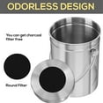 thumbnail image 4 of Kitchen Composting Bin, Remove Odors Countertop Compost Bin Stainless Steel  For Kitchen, 4 of 8
