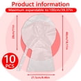 thumbnail image 2 of 10 Pieces 39.37 In Bobo Balloons for Stuffing, Large Pre-stretched Clear Balloons Bubbles Extra Wide Mouth for Wedding Birthday Valentine’s Day Christmas Anniversary Party Decorations, 2 of 7