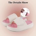 thumbnail image 2 of Zapatillas de baño para hombre y mujer, de interior, con suela gruesa y muy suaves, de secado rápido, para ducha, para hombre y mujer, color rosa, 2 of 5
