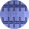 thumbnail image 1 of Ahgly Company Indoor Round Southwestern Blue Country Area Rugs, 7' Round, 1 of 4