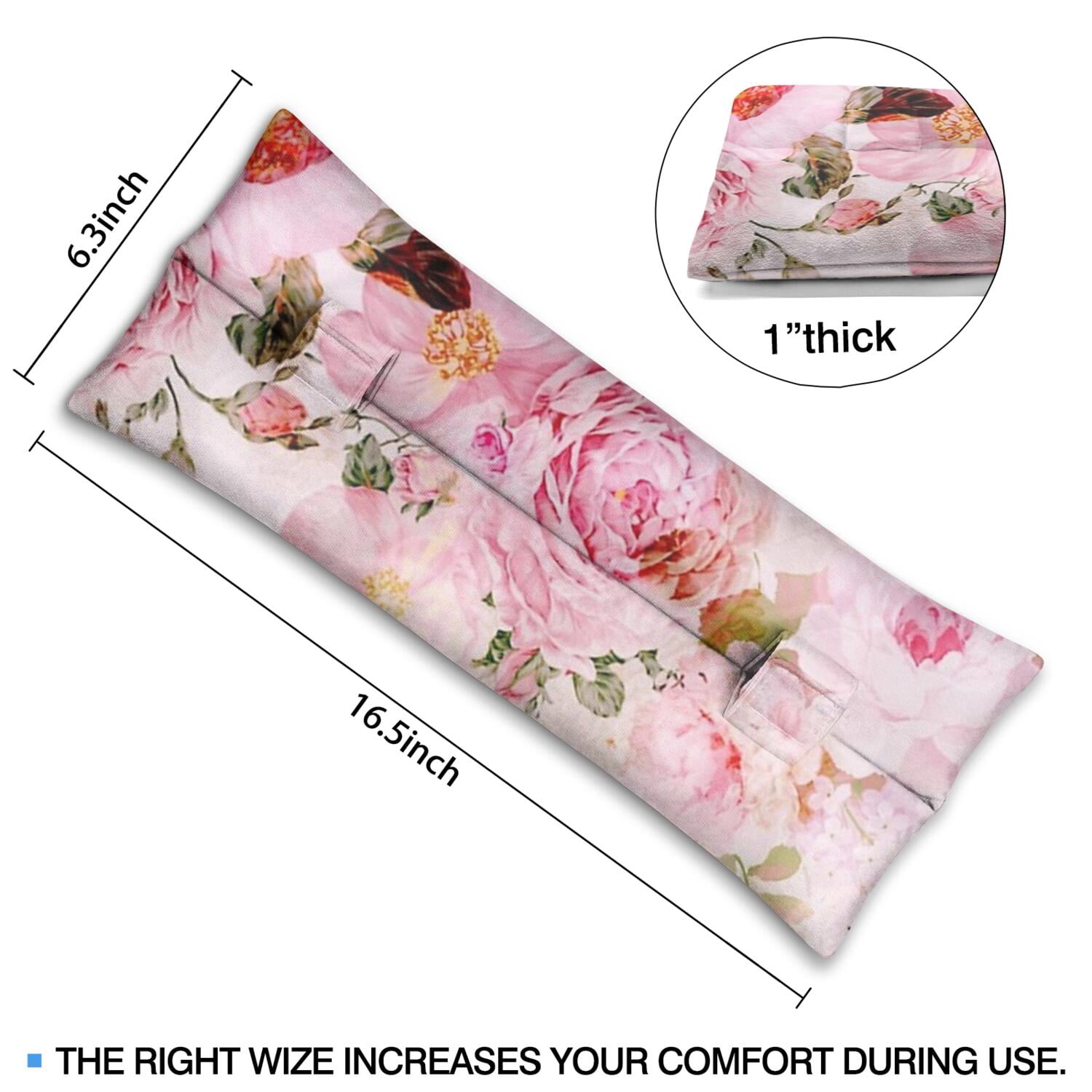 Floral and Bee Tropical Design Surgery Recovery Pillow - Comfort Pad