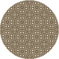 thumbnail image 1 of Ahgly Company Machine Washable Indoor Round Transitional Bakers Brown Area Rugs, 6' Round, 1 of 7