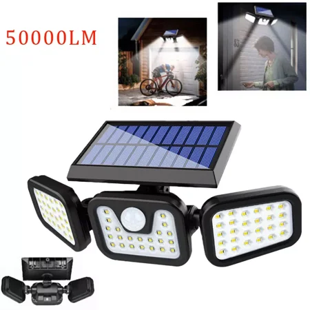 

XGNGAN 50000LM LED Solar Flood Light Outdoor Garden Wall Security Motion Sensor Lamp