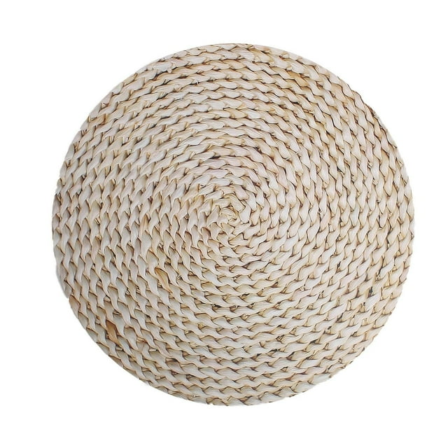 Décor de Cuisine Halloween Napperons Boho Napperons en Rotin pour Fête Cuisine Salle à Manger Ferme Napperons en Jute pour Osier Napperons 6, Grand Ensemble de Table Rond pour 4, Napperons Ronds Intérieur, Plac