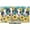 Teal, Yellow, Black, White, variant on TV Cover Indoor, Farmhouse Sunflowers Stretch TV Dust Cover Television Screen Protector, Country Cow Animal Skin Brown Wooden Elastic Polyester Display Covers, Monitor Slipcover for LED TVs 24 Inch