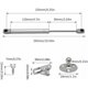 thumbnail image 3 of Elevador de puertas de gabinete, soporte neumático robusto para puertas y ventanas de muebles, amortiguadores de gas de funcionamiento suave con resorte de nitrógeno para gabinetes, ventanas y cajas, 3 of 5