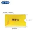 thumbnail image 2 of Uxcell RFID Blocking Credit Card Sleeves Contactless Protector Holders for NFC Purse Laser Gold, 2 of 5